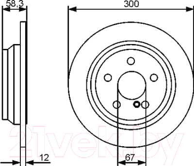 

Тормозной диск Bosch, 0986479414