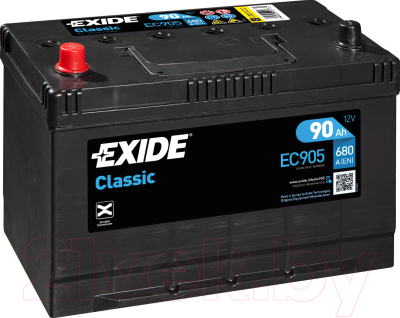 Автомобильный аккумулятор Exide EC905 (90 А/ч)