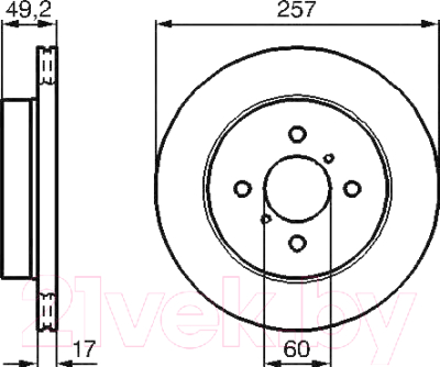 

Тормозной диск Bosch, 0986478984