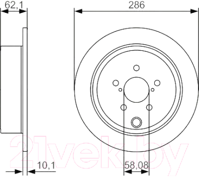 

Тормозной диск Bosch, 0986479A10