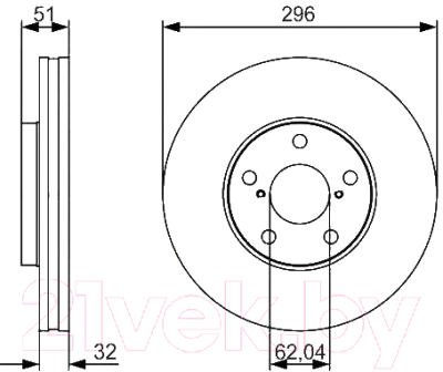 

Тормозной диск Bosch, 0986479R20