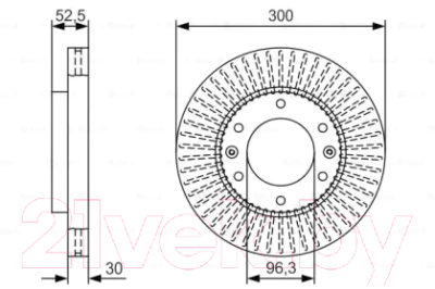 

Тормозной диск Bosch, 0986479T88