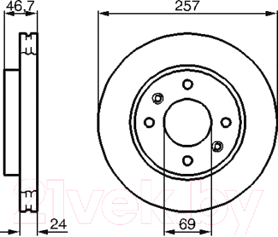 

Тормозной диск Bosch, 0986479207