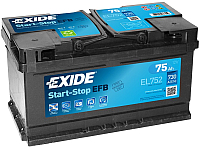 Автомобильный аккумулятор Exide EL752 (75 А/ч) - 