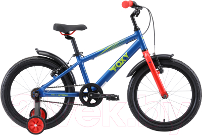 Детский велосипед STARK Foxy 18 2019 (синий/зеленый/красный)