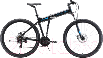 Велосипед STARK Cobra 29.2 D 2019 (18, черный/голубой)
