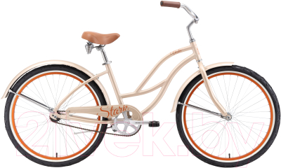 Велосипед STARK Vesta 26.1 S 2019 (18, бежевый/коричневый)