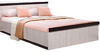Двуспальная кровать MySTAR Монтана 112.06 (ясень снежный/дуб ниагара) - 