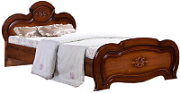 Двуспальная кровать ФорестДекоГрупп Щара 160 / СП002-05 (орех) - 