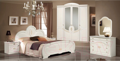 Комплект мебели для спальни ФорестДекоГрупп Щара-4 (белый)