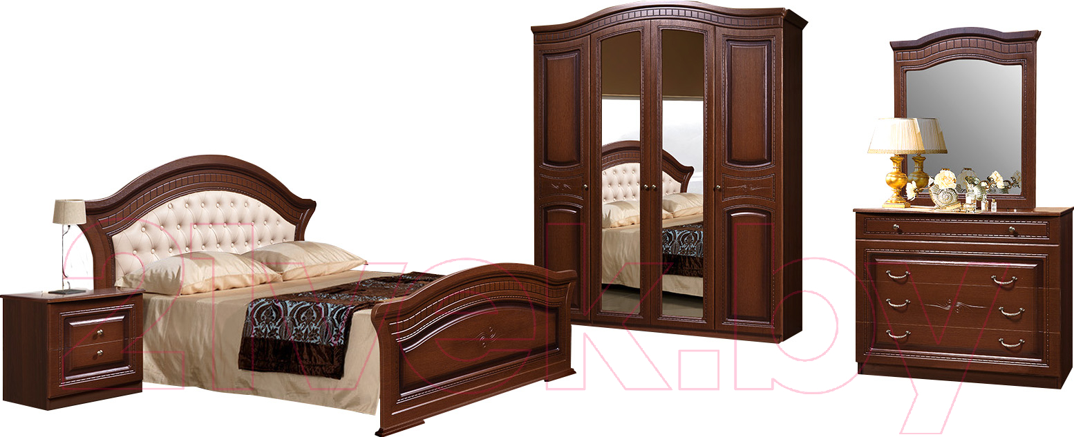 Комплект мебели для спальни ФорестДекоГрупп Любава-4 (дуб медовый)