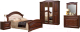 Комплект мебели для спальни ФорестДекоГрупп Любава-4 (дуб медовый) - 