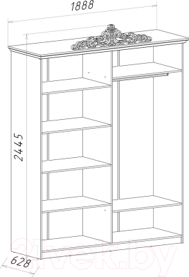 Комплект мебели для спальни ФорестДекоГрупп Оливия-4 / СП020
