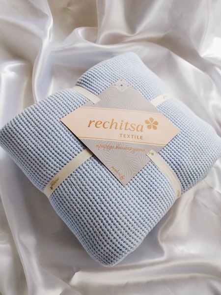 Плед Rechitsa textile Бисер 160х200 / 3о429.088ж1 (голубой)