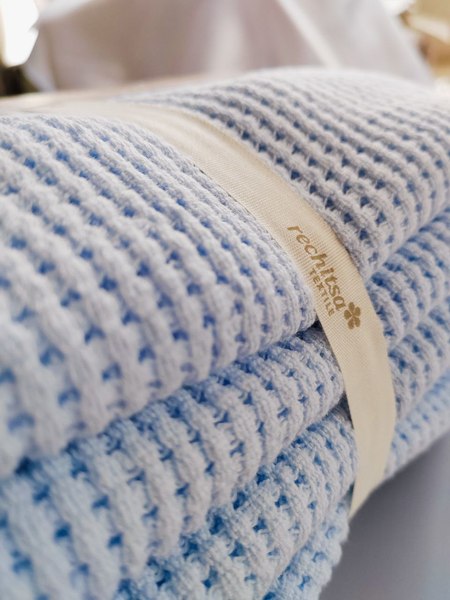 Плед Rechitsa textile Бисер 160х200 / 3о429.088ж1 (голубой)