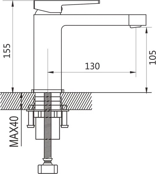 Смеситель Shevanik S6801 (хром)