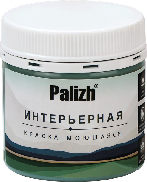Краска Palizh Интерьерная шелковисто-матовая (0.2кг, горное озеро)