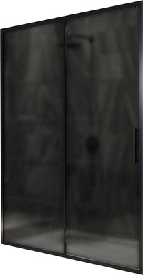 Душевая дверь MaybahGlass 195x120 / MGD-1288-6 (графит матовый/черный) - 