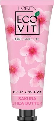 

Крем для рук, Ecoandvit Organic Oil Сакура, масло ши