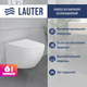 Унитаз подвесной с инсталляцией Lauter Sulzdorf + TECE Kit 9400413 (белый с микролифтом) - 