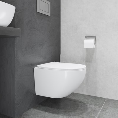 Унитаз подвесной с инсталляцией Lauter Sulzdorf + GROHE Rapid SL 38721001 (белый с микролифтом)