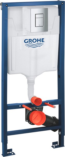 Унитаз подвесной с инсталляцией Lauter Sulzdorf + GROHE Rapid SL 38772001 (белый с микролифтом)