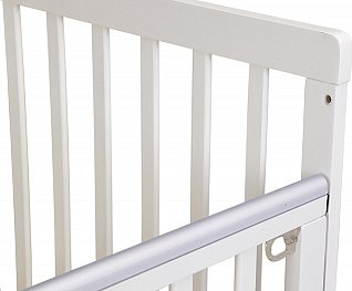 Детская кроватка Polini Kids Simple 341 с маятником / 0003167-16 (белый/серый)