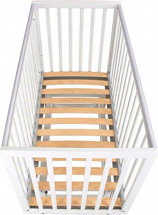 Детская кроватка Polini Kids Simple 341 с маятником / 0003167-16 (белый/серый)