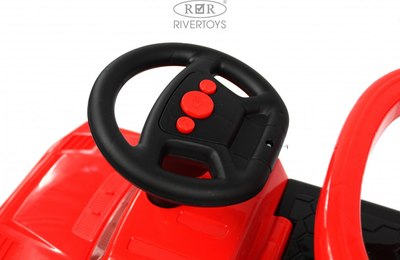 Каталка детская RiverToys JY-Z08B (красный с ручкой)