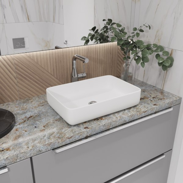 Умывальник Lauter 21487-50 + клапан 21190G + сифон 21635G (золото)