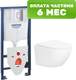 Унитаз подвесной с инсталляцией Lauter Sulzdorf + GROHE Rapid SL 38772001 + панель GROHE 37131000 (белый с микролифтом) - 