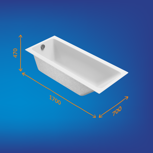 Купить Ванна акриловая Cersanit Crea 170x70 / 64870  