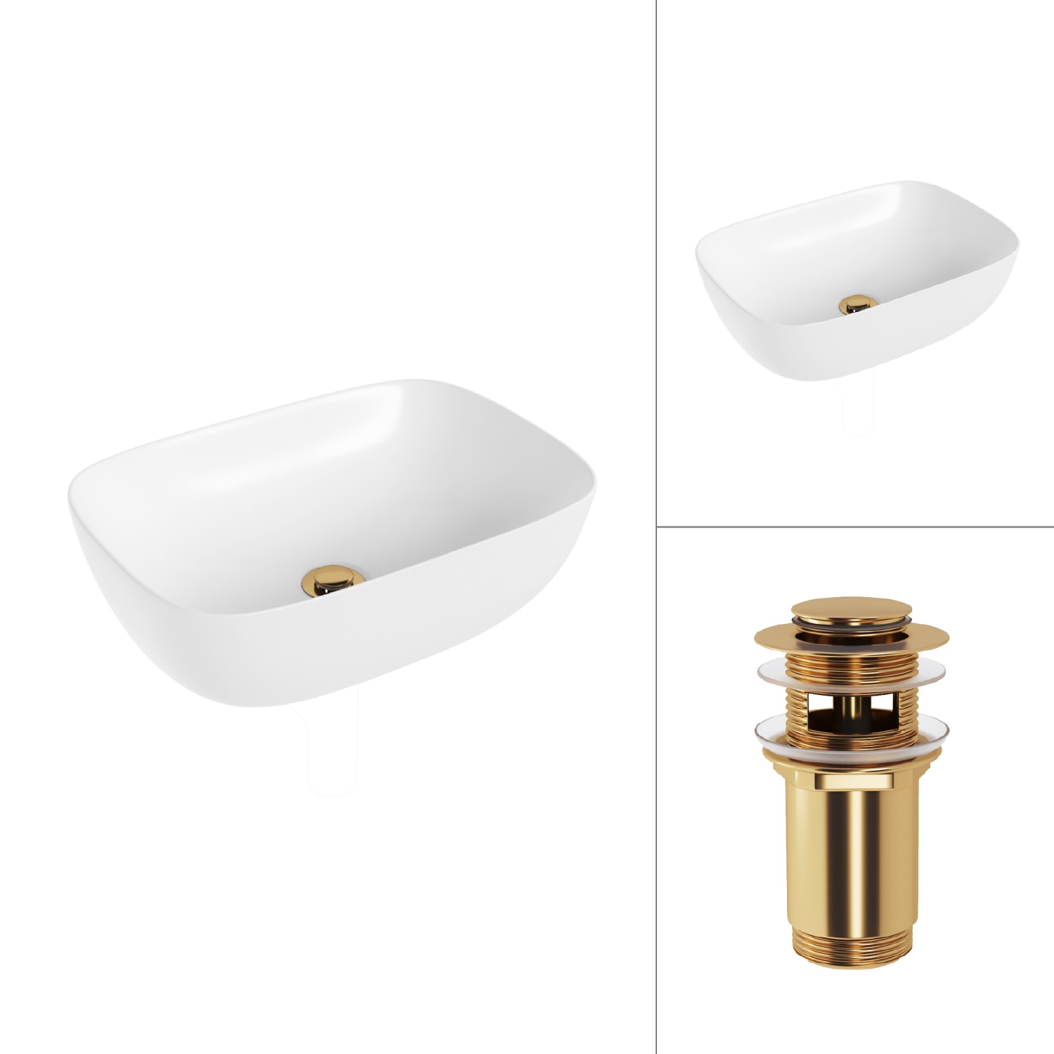 Умывальник Lauter 21493A + клапан 21190G