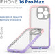 Чехол-накладка G-Case Для iPhone 16 Pro Max / 6601110761J (фиолетовый/розовый) - 