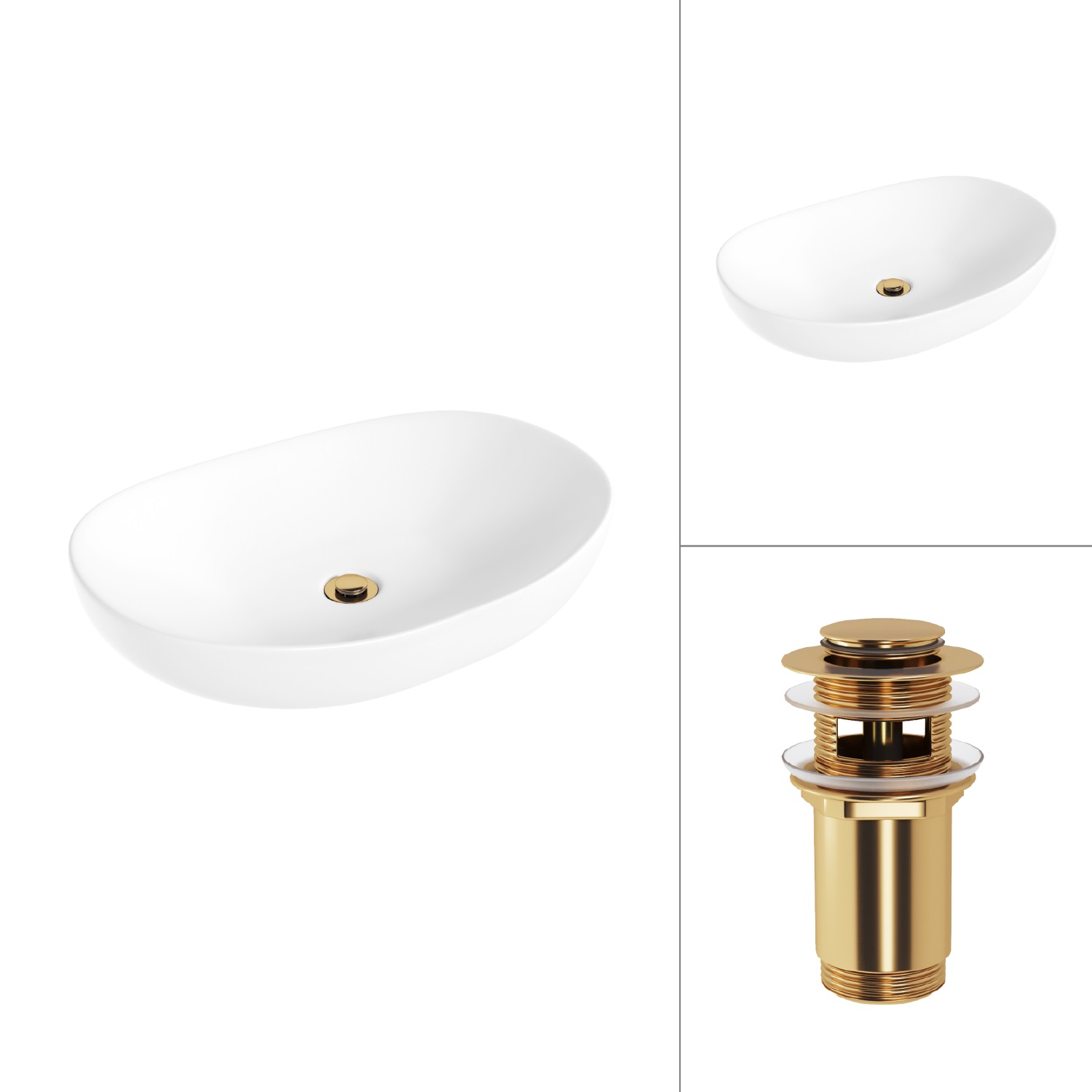 Умывальник Lauter 21502 + клапан 21190G