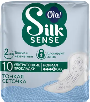 Прокладки гигиенические Ola! Silk Sense Ultra Norma Шелковая сеточка (10шт) -