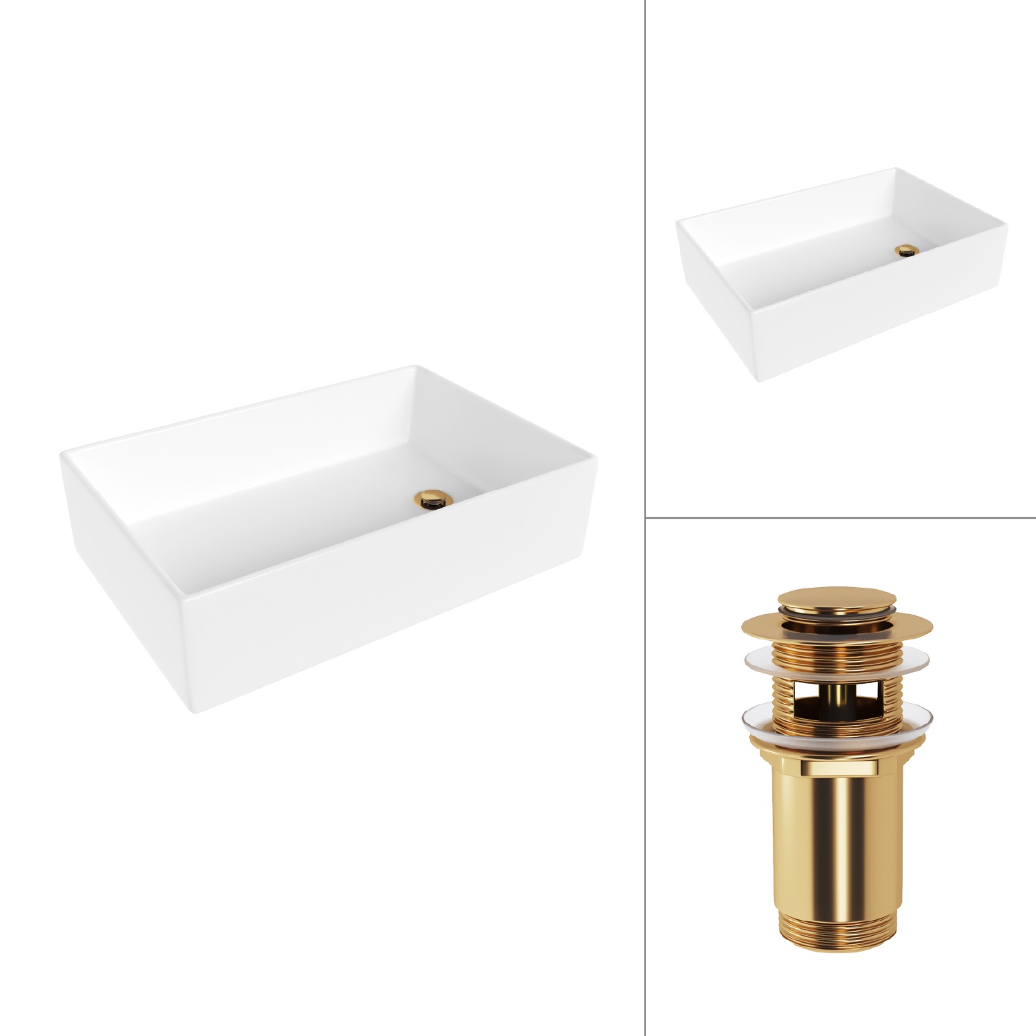 Умывальник Lauter 21518-1 + клапан 21190G