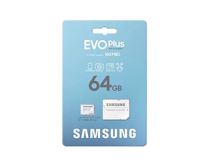 Карта памяти Samsung EVO Plus microSDXC 64GB + адаптер (MB-MC64SA/APC) — фото 5