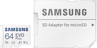 Карта памяти Samsung EVO Plus microSDXC 64GB + адаптер (MB-MC64SA/APC) - 