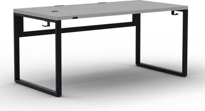 Компьютерный стол Millwood Каир Смарт 160x80x74.2 (дуб белый Craft/металл черный) - 