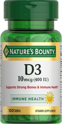 Витамин Nature's Bounty D3 400 МЕ (100шт) - 