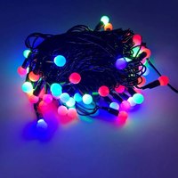 Светодиодная гирлянда Rich Led Шарики RL-T7.5-50C-23B-B/RGB - 