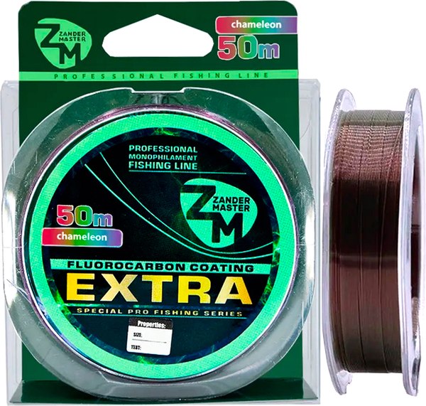 Леска монофильная ZanderMaster Extra Chameleon 0.148мм 2.8кг / 11754 (50м)