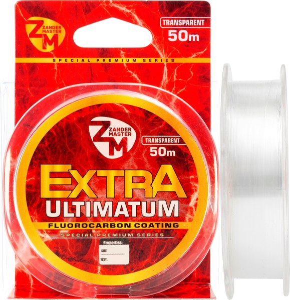 Леска монофильная ZanderMaster Extra Ultimatum  0.181мм 5.2кг / 11766 (50м)