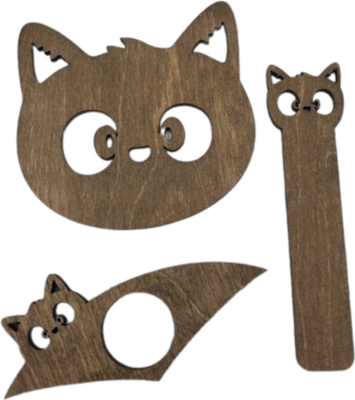 

Держатель для страниц, Котик коричневый