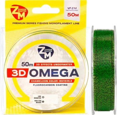 

Леска монофильная, 3D Omega 0.181мм 5.6кг / 11746