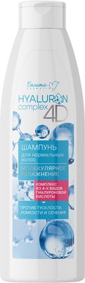 Шампунь для волос Белита-М Hyaluron Complex 4D Молекулярное увлажнение для нормальных волос (500г) - 