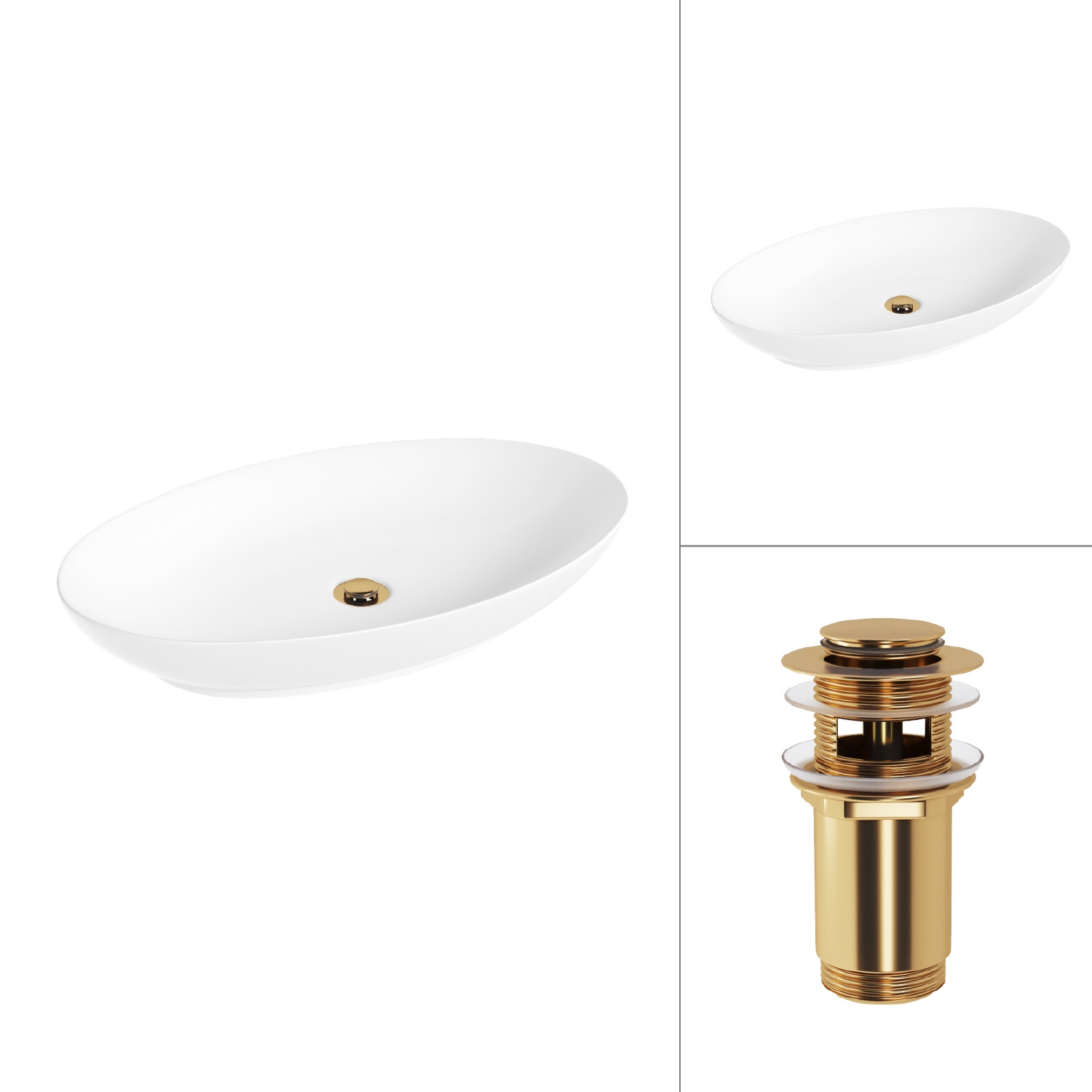 Умывальник Lauter 21571 + клапан 21190G