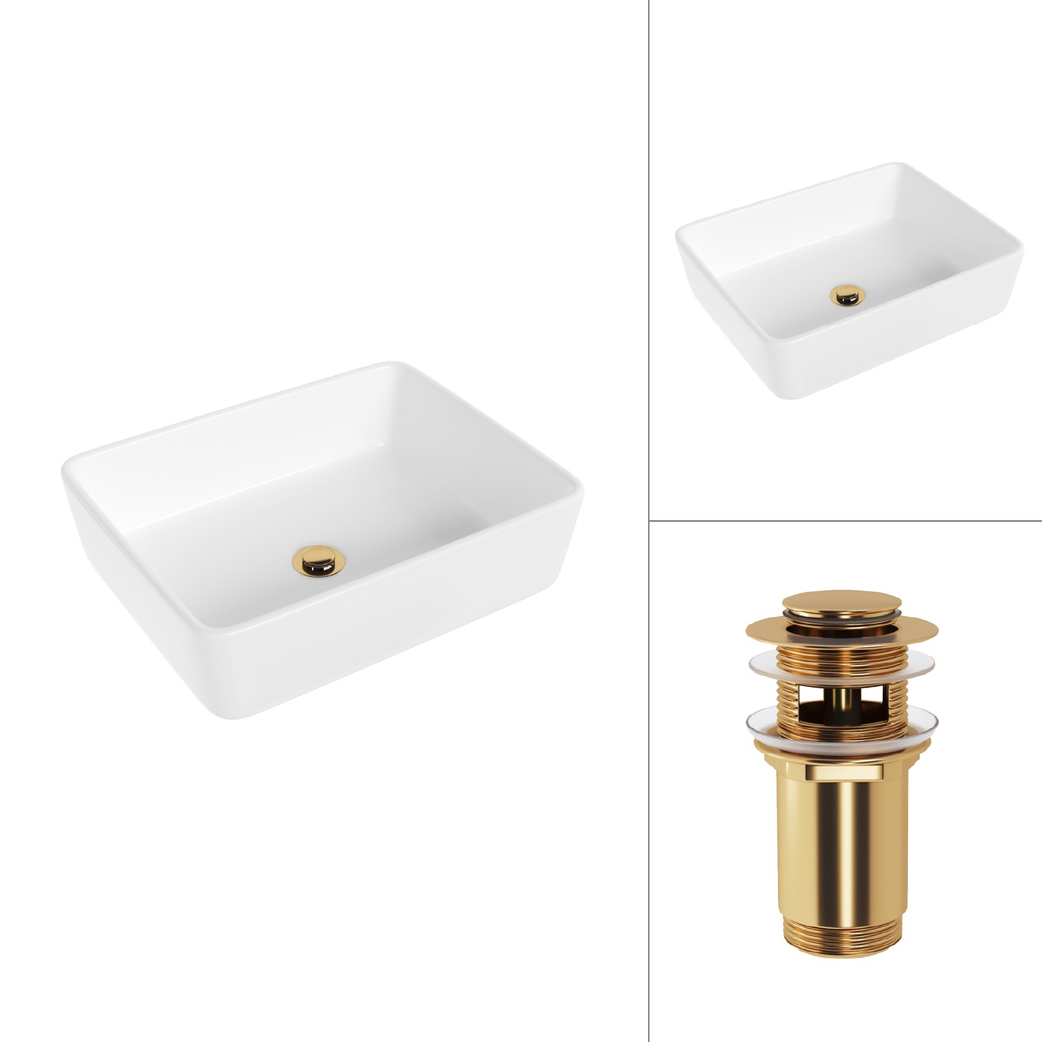 Умывальник Lauter 21674 + клапан 21190G