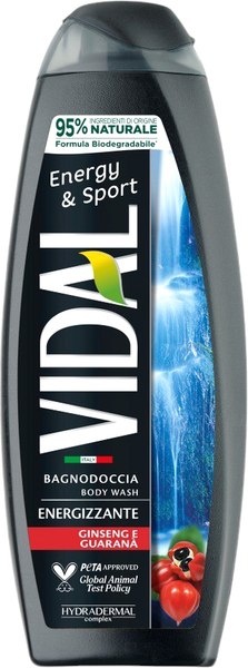Гель для душа VIDAL Энергия и Спорт (500мл)